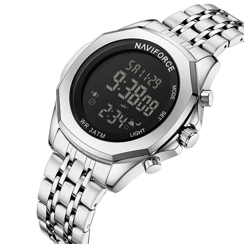 Naviforce NF9275 Men's Quartz Silver Stainless Steel Watch | Price in Kenya - Image 2