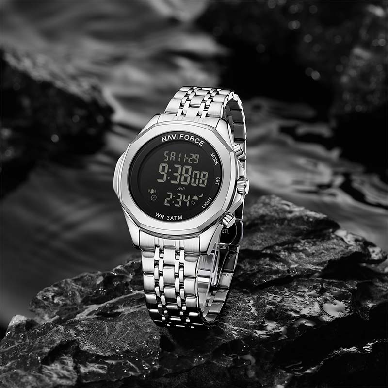 Naviforce NF9275 Men's Quartz Silver Stainless Steel Watch | Price in Kenya - Image 3