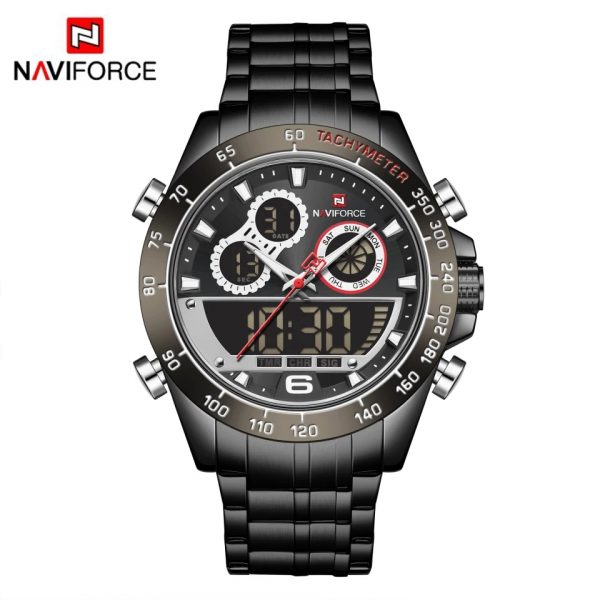 Naviforce mens watch NF9188 black stainless steel price in Kenya