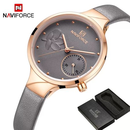 Naviforce womens Watch NF5001 grey leather price in Kenya