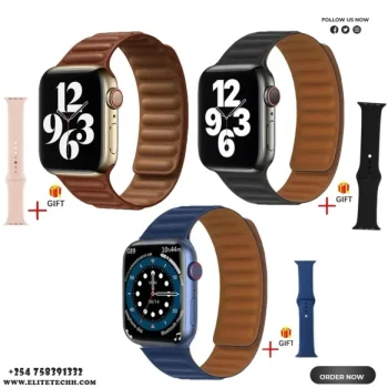 W29 Series 9 Smartwatch With Magnetic Leather Strap