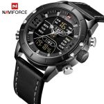 Naviforce mens watch NF9153L black strap luxury Millitary sport-002