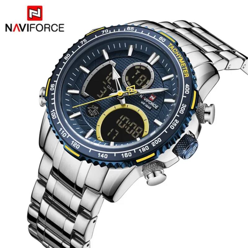 Naviforce mens watch NF9182 blue dial display price in Kenya -001
