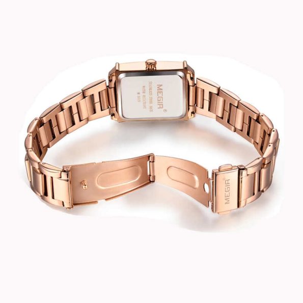 MEGIR 1079L Rose Gold Luxury Bracelet Ladies Fashion Wristwatch