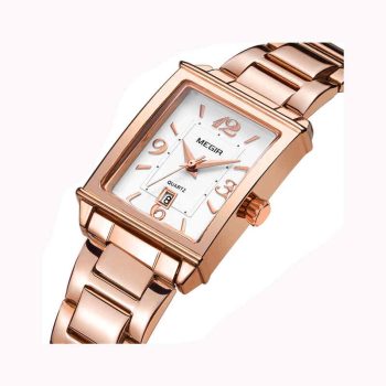 MEGIR 1079L Rose Gold Luxury Bracelet Ladies Fashion Wristwatch