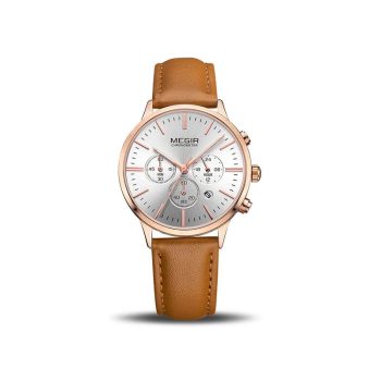 Megir 2011 Chronograph Quartz Ladies Fashion Wristwatch