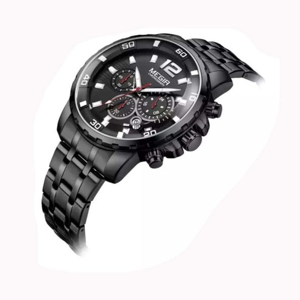 MEGIR 2068 Chronograph Quartz Men Top Brand Business Wristwatch