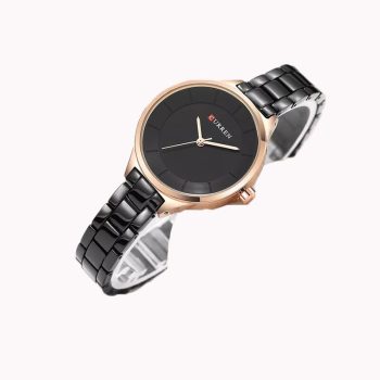 Curren 9015 Women Luxury Gold Black Watch