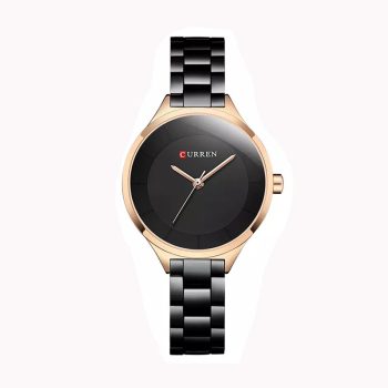 Curren 9015 Women Luxury Gold Black Watch