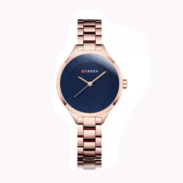 CURREN 9015 Luxury Rose Gold Ladies watch