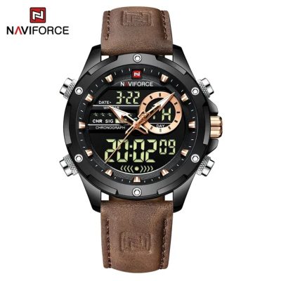Naviforce mens watch NF9208 brown strap price in Kenya -001