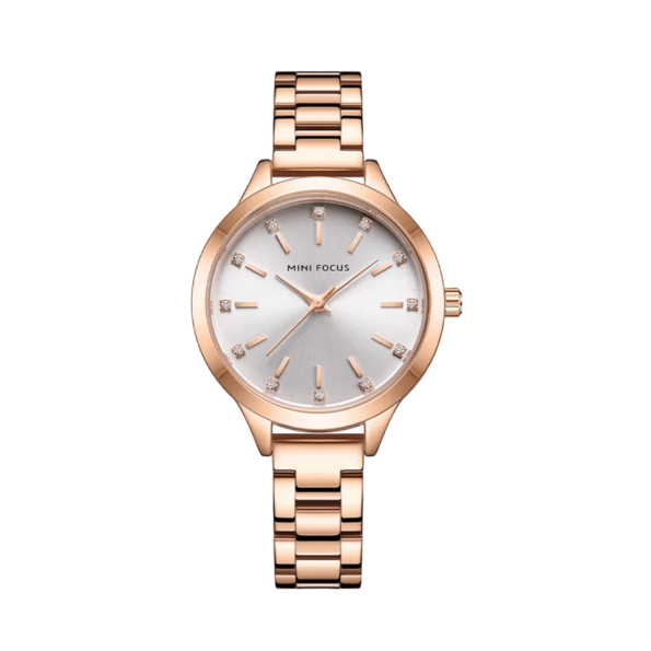 Mini Focus 0367L Rose Gold Lady Royal Business Wristwatch