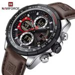 Naviforce Mens Watch NF9197 brown Leather price in Kenya-002