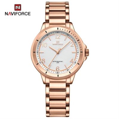Naviforce womens Watch NF5021 rose gold stainless steel price in Kenya