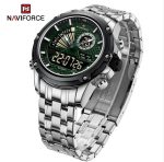 Naviforce mens watch NF9205 Green Dial Digital LCD Luxury price in Kenya -002