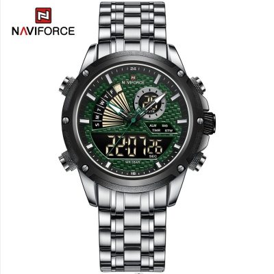 Naviforce mens watch NF9205 Green Dial Digital LCD Luxury price in Kenya -002