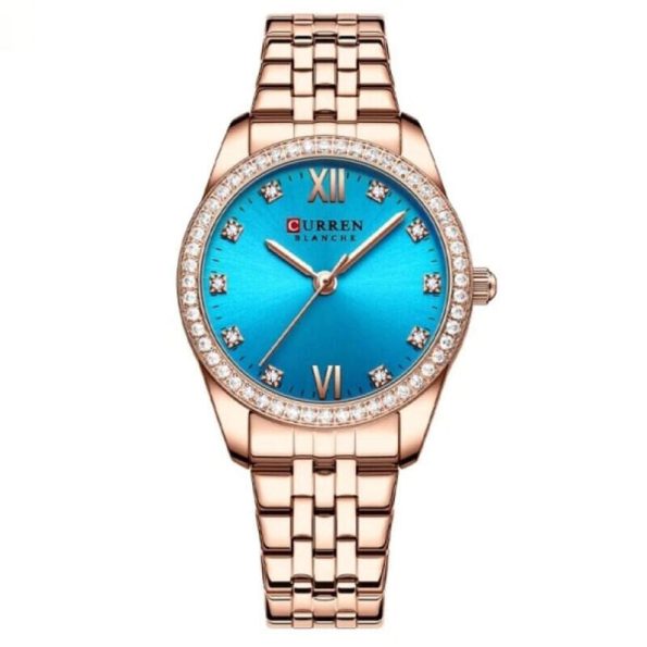 Curren 9086 Top Brand Luxury Rose Gold Ladies Watch