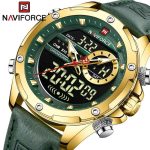 Naviforce mens watch NF9208 green strap price in Kenya -001 AnalogDigital