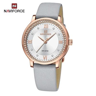 Naviforce womens watch NF5036 Silver luxury price in Kenya fashion stainless steel -001