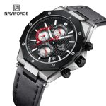 Naviforce Mens Watch NF8028 price in Kenya Fashion Quartz Leather Strap-001