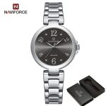 Naviforce womens watch NF5031 black dial stainless steel -002