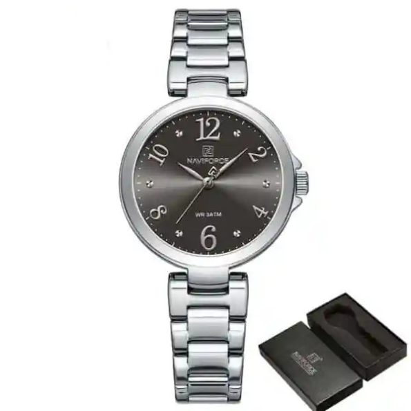 Naviforce womens watch NF5031 black dial stainless steel in Kenya