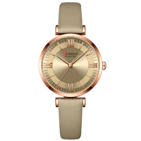 CURREN 9079: Ladies leather strap watch