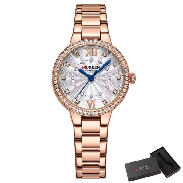 CURREN Lady Rose Gold Wristwatch9085 - Image 3