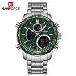 Naviforce mens watch NF9182 green dial display chronograph quartz price in Kenya-001