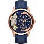 Fossil Mens Townsman watch ME1138 Multifuntion Navy Leather -001