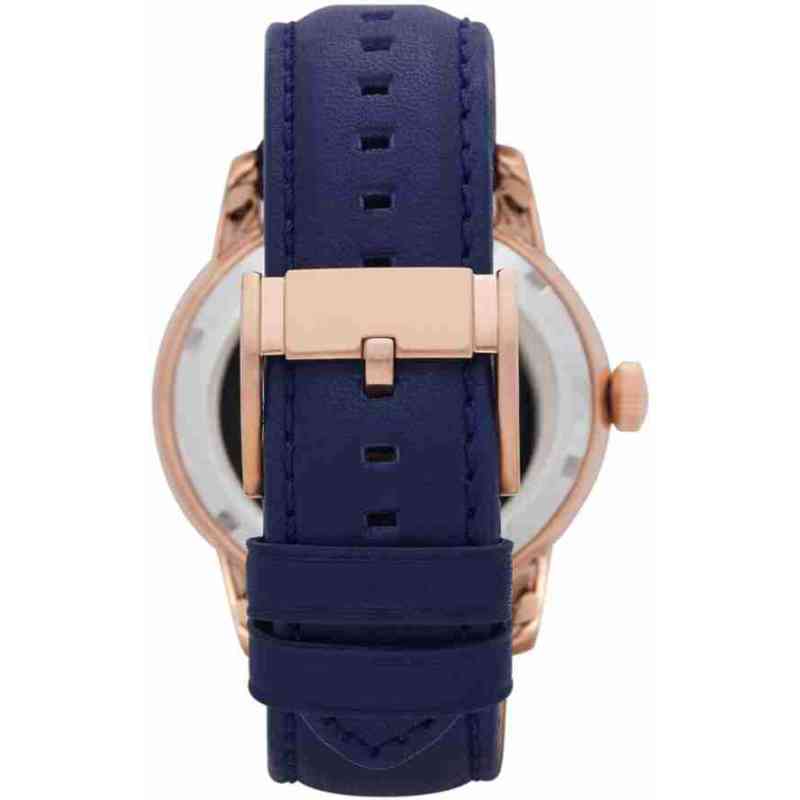 Fossil Mens Townsman watch ME1138 Multifuntion Navy Leather-002