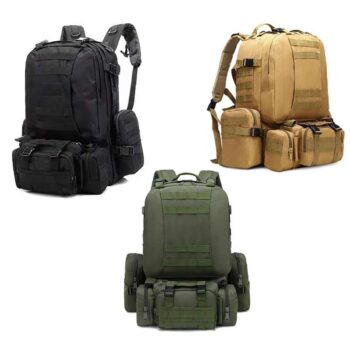 50L Outdoor Backpack Waterproof 4 in 1 Molle Bag