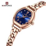 Naviforce womens watch NF5035 blue dial rose gold stainless steel -002