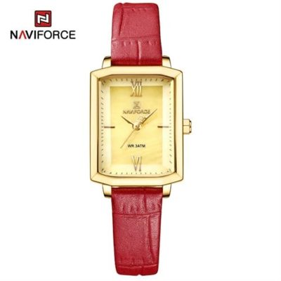 Naviforce womens watch NF5039 red leather strap price in Kenya