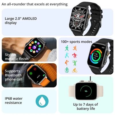 COLMI C81 AMOLED, Support Allow on Display,100 Sports Modes Smart Watch