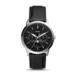 Fossil Neutra Moonphase Multifunction Black Leather Watch FS5904