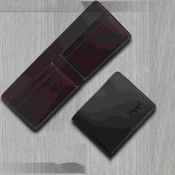 Genuine Leather Wallet with Free Engraving - Image 2