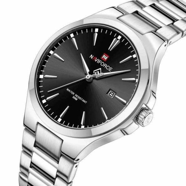 NF9215 Naviforce Silver Strap Watch - Image 3