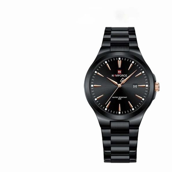 NF9214 Naviforce Black Strap Watch - Image 2