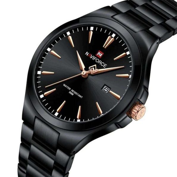 NF9214 Naviforce Black Strap Watch - Image 3