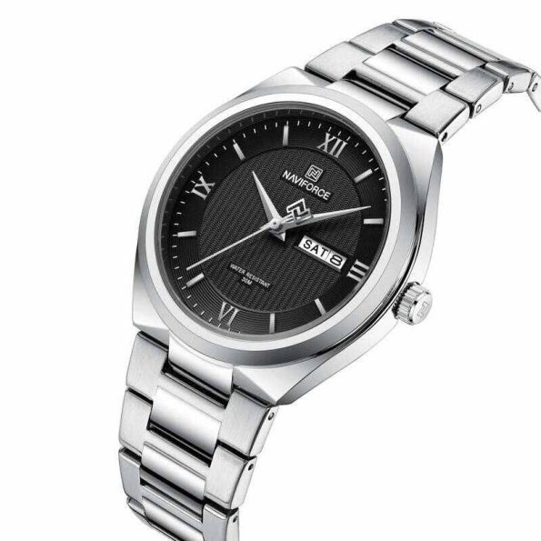 NF8030 Naviforce Silver Strap Watch - Image 2