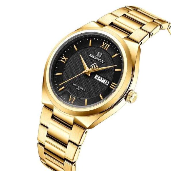 NF8030 Naviforce Gold Strap Watch - Image 2