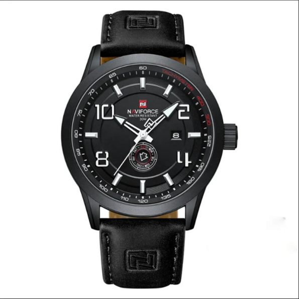 Naviforce Mens Watch NF9229 Black Leather