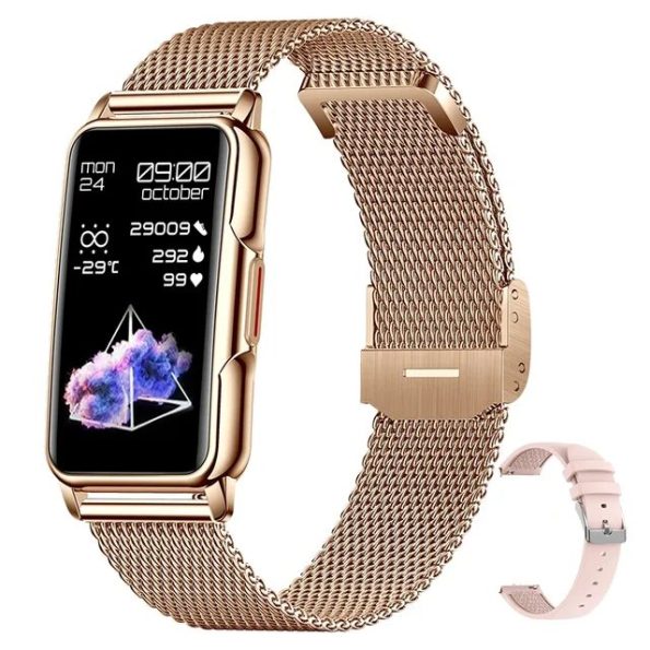 Bluetooth smartwatch Rose Gold Bluetooth Fitness Sports Bracelet