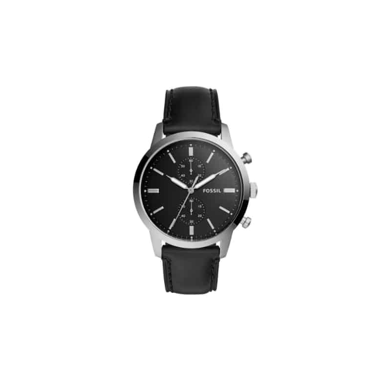 Fossil townsman black chronograph watch best sale