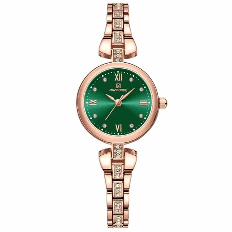 Naviforce Ladies Watch NF5034 Silver Green Dial Dynamic price in Kenya -003