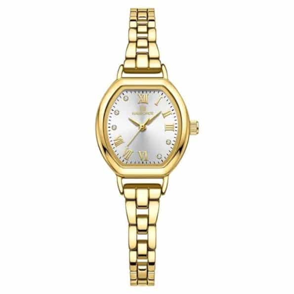 Naviforce womens watch NF5035 gold stainless steel analog time - Image 2