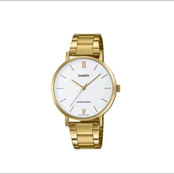 Casio LTP-VT01G-7B Analog Gold-Tone Stainless Steel Ladies Dress Watch