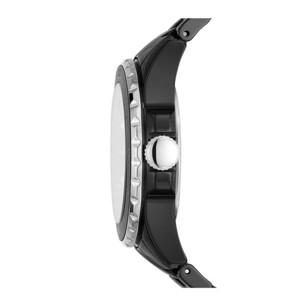 Fossil FB-01:  Three-Hand Black Ceramic ladies Watch - Image 3