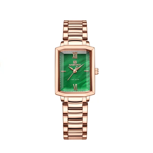 Naviforce NF5039S; Green Dial Ladies Watch